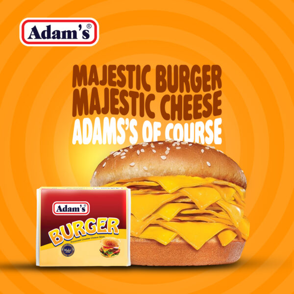 ADAMS BURGER CHEESE 200gm